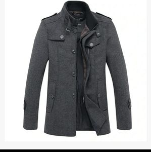 Chouyatou Men's Winter Stylish Wool Blend